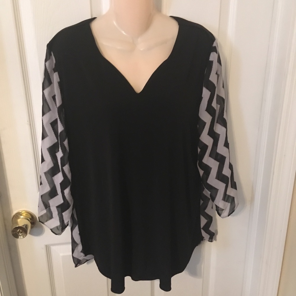 Black and white shirt